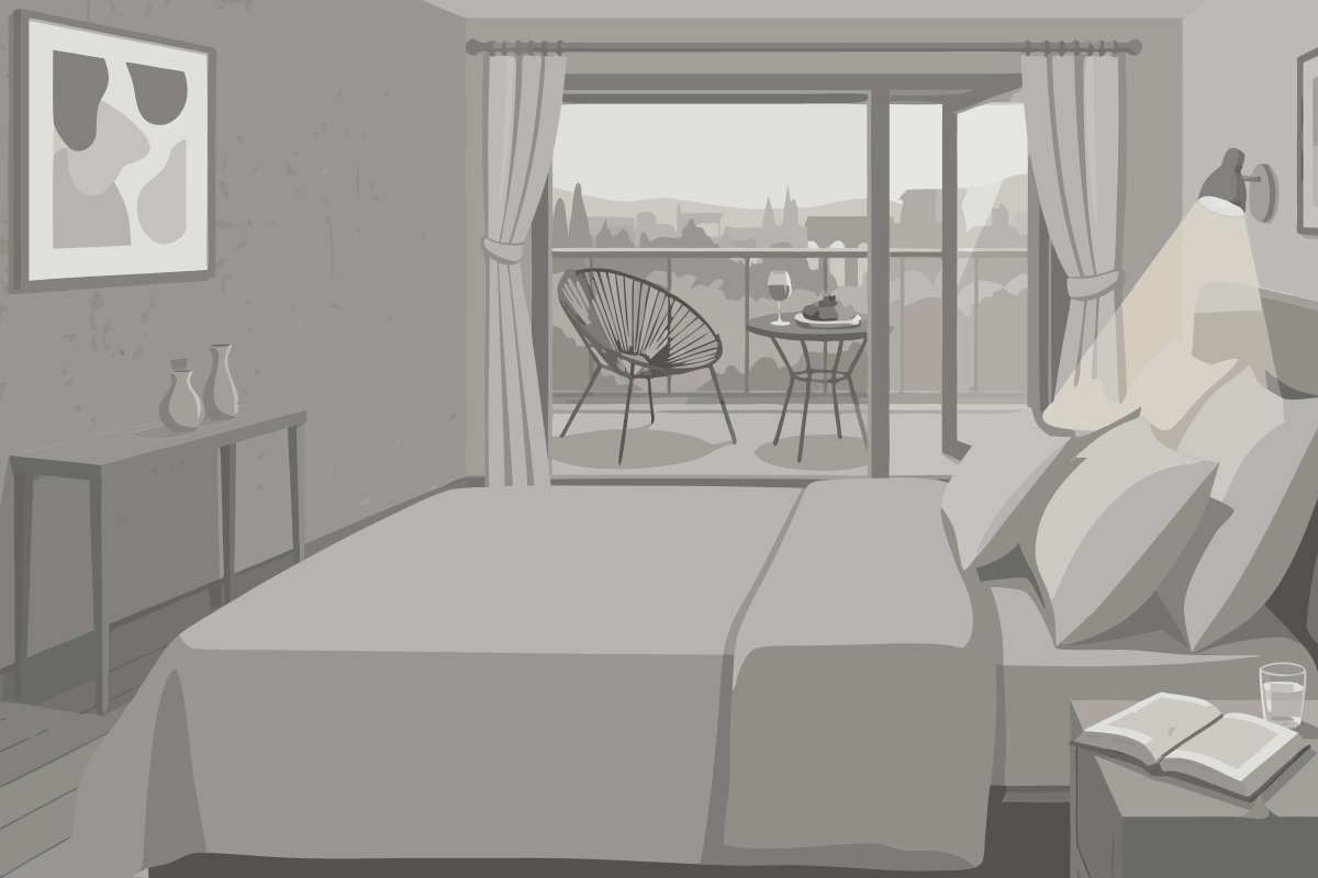 Habitación Doble con vistas al mar (2 adultos + 1 niño) - 2 camas